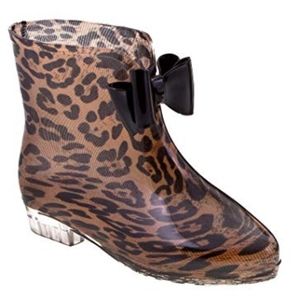 DIZZY FASHION JELLY RAINBOOTS CHEETAH PRINT